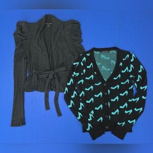 Chic Gray and Black Cardigan Bundle